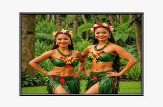 Hawaiian hula dancers